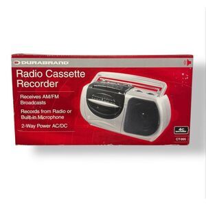 Durabrand CT-995 AM/FM Radio Cassette Recorder Portable Vintage NEW